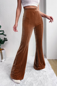 Dear-Lover High Quality <strong>Trousers</strong> Solid Color High Waist Flare <strong>Corduroy</strong> Wide Leg Pants <strong>Women</strong> - Product Image 4