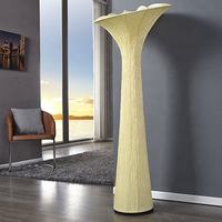Lampadaire LED contemporain Forme de fleur unique Base moderne E26/E27 pour hôtels Salon Canapé contemporain Accessoire de salon