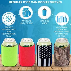 Enfriador de Latas Personalizado para Sublimación, 12oz, Neopreno Reciclado de 5mm, Porta Latas con Impresión de Logotipo Personalizado - Product Image 5