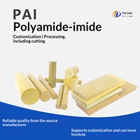Plaque en polyamide imide Torlon PAI 1 usinée sur mesure par CNC, offrant une excellente résistance chimique et thermique et une haute résistance