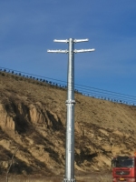 Accessoire de tour de télécommunication de tour de ligne électrique monopolaire en acier tubulaire de pylône de Transmission électrique soutenu par le fabricant