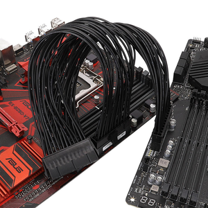 Cable Divisor de Fuente de Alimentación Dual PSU de 24 Pines ATX para Placa Base, Cable de Extensión ATX, Adaptador en Y de PSU Hembra a Macho - Product Image 4