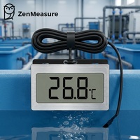 Termometer Digital ZenMeasure OEM dengan Logo yang Dapat Disesuaikan, Dilengkapi Probe Berkabel 50cm untuk Label Pribadi Rantai Pasokan Logistik