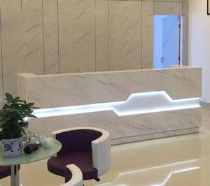 Bureau <span class=keywords><strong>de</strong></span> <span class=keywords><strong>réception</strong></span> <span class=keywords><strong>de</strong></span> luxe moderne Hôtel OEM ODM Panneau <span class=keywords><strong>de</strong></span> bois Fourniture d'usine Petit comptoir <span class=keywords><strong>de</strong></span> caissier <span class=keywords><strong>Réception</strong></span> Meubles bon marché - Product Image 2