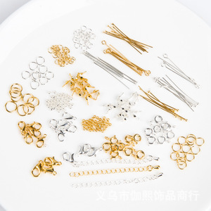 Color Preserving Gold Plated Jewelry Findings Mixed Shapes For <b>Bracelet</b> Making DIY Accessories Copper Material Plating Process - Product Image 3