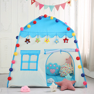 Casa de Juegos Infantil con Estrellas y Pelotas para Niños, Sala de Juegos Interior de 2 a 4 Años, Castillo de Tela Unisex - Product Image 1