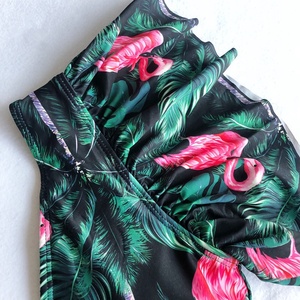 Traje <span class=keywords><strong>De</strong></span> baño <span class=keywords><strong>De</strong></span> una pieza con estampado <span class=keywords><strong>De</strong></span> hoja y Flamenco <span class=keywords><strong>para</strong></span> <span class=keywords><strong>Mujer</strong></span> <span class=keywords><strong>De</strong></span> Vikinis, Bikini con volantes y volantes - Product Image 5