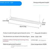 Lampes suspendues linéaires anti-éblouissement super lumineuses de 300 W pour salle de badminton, gymnase, entrepôt industriel, atelier, éclairage de plafond
