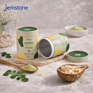 Custom Eco Friendly Vitamin Supplement Food Packaging for <b>Protein</b> Collagen Baobab <b>Powder</b> Cardboard Cylinder Paper Tube - Product Image 5