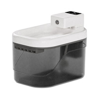 Fontaine à eau automatique pour animaux de compagnie avec capteur et minuterie, alimentée par piles, distributeur d'eau pour chats et chiens, en plastique et fer, pour intérieur