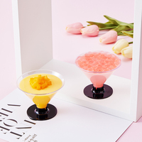 MingYu gobelets en plastique avec base remplaçable PS matériel Dessert boire des tasses à mousse