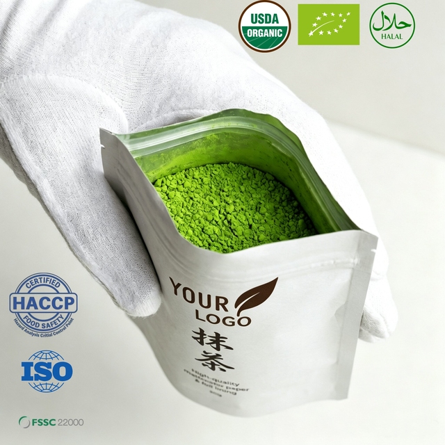 USDA Organic Ceremonial Matcha Powder 30g 50g 100g Bags Private Label Wholesale