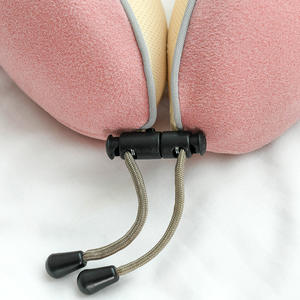 Cadeaux de bureau, voyage d'affaires, oreiller de soutien cervical en U, voyage longue distance, siège de voiture, mousse à mémoire de forme, sieste en <span class=keywords><strong>avion</strong></span>, 100% coton - Product Image 2