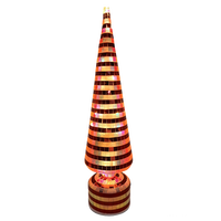 Arbre de Noël en verre LED rotatif avec miroir mosaïque, décoration pour fêtes, mariages et événements à domicile