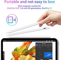 Stylet capacitif universel actif avec recharge Type-C pour iPad, tablettes Android, téléphones mobiles - Anti-touche accidentelle, anti-décalage, magnétique