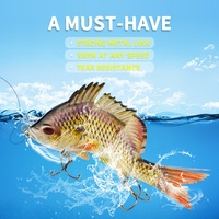 Appâts de pêche artificiels Appâts de natation articulés en eau douce salée pour la conception de leurre de pêche au brochet et à la truite