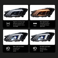 Ensemble de phares LED pour Mercedes Benz Classe S W221 2006-2012, mise à niveau des phares à LED avec projecteur et trois feux de jour DRL clignotants