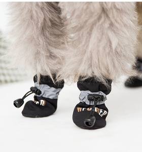 नवीनतम पालतू जानवर जूते कैनवास मुद्रित नरम एकमात्र थोक कुत्ते के जूते - Product Image 4