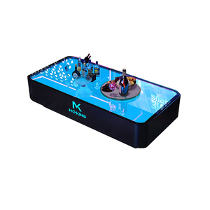 Fabricante Comercial <span class=keywords><strong>Bar</strong></span> Muebles Personalizar Tamaño Logo Discoteca Karaoke Iluminado Acero Inoxidable Vidrio Templado Led Mesa - Product Image 6
