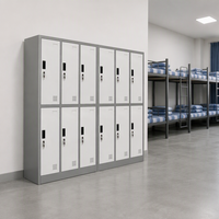 Armoire de rangement verticale en acier à 5 niveaux Youbai, 5 portes, démontable, durable, écologique, pour salle de sport, école, bureau, salle du personnel