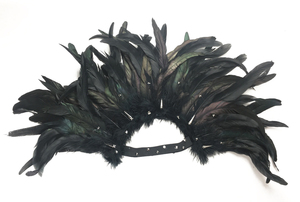 Coiffe en plumes d'autruche artisanale OEM pour fête de carnaval, style ethnique - Product Image 2