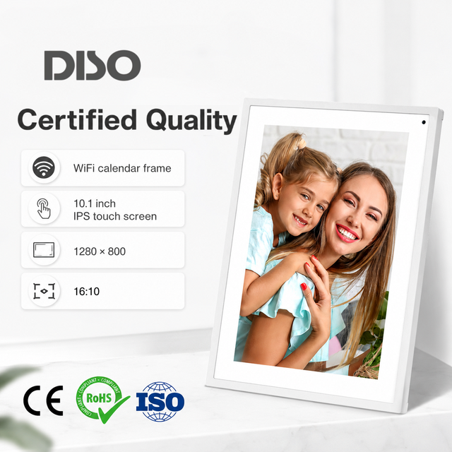 High Performance 10.1" 1280x800 IPS Touch Screen Digital Photo Frame 8-Core CPU WiFi Cloud Smart Frame