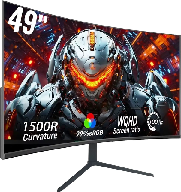Super Wide 49inch Led High Definition Adjustable Stand Curved Screen 5k 144Hz Gaming Monitor