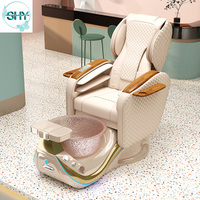 Fauteuil de pédicure multifonctionnel Shiatsu Human Touch pour salon de beauté, avec spa pour les pieds
