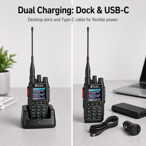 Xunlibao 5800 Fabrika Satışı Tam Bantlı UHF VHF El Tipi Çift Yönlü Telsiz Uzun Menzilli Telsiz Güvenlik İnşaat Açık Hava Kullanımı İçin - Product Image 4