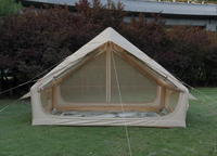 Tente Lodge Gonflable Portable Premium Oxford à Grande Porte et Fenêtre, 6,3 Mètres Carrés, pour Glamping de Luxe au Moyen-Orient (Exportation)