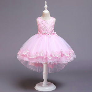 188 Nuevo vestido niña fiesta niños niños ropa bebé lindo elegante ropa comunión boda niña vestido - Product Image 6