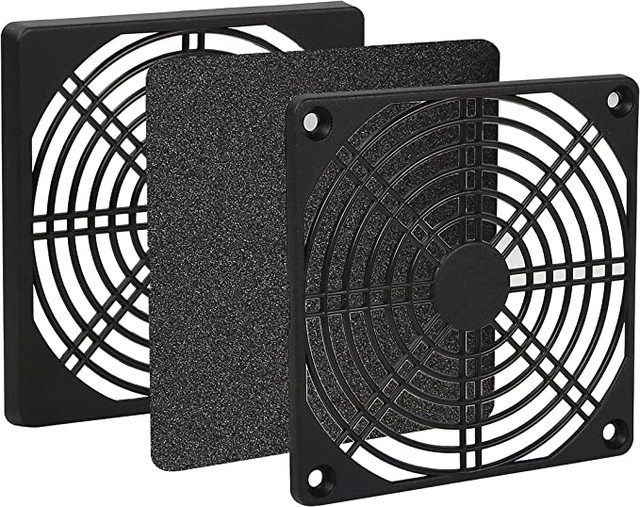High-Quality 3 in 1 Dustproof Plastic Mesh Cover for 40mm 60mm 90mm 120mm PC Cooling Fans - Easy Install