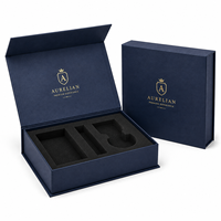 Caja de Regalo Magnética de Lujo Personalizada con Inserto de Espuma, Empaque de Cartón Rígido con Logotipo en Lámina Dorada