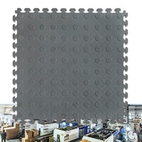 SKE JTY01 Baldosas de PVC entrelazadas resistentes al desgaste - Instalación a presión impermeable para garaje, sótano, uso interior (5 años)
