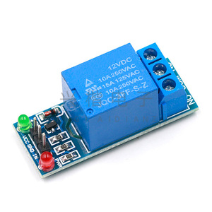 <b>Relay</b> Module 12VDC 10A 250VAC SPDT Screw Terminal PCB Mount With Indicator Lights - Product Image 1
