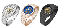 Montre de plongée automatique pour hommes, cadeau d'affaires élégant, logo personnalisé, marque de mode minimaliste de luxe