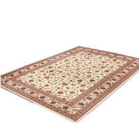 Tapis carré de style italien pour salon et chambre - Tapis en polyester tissé à la machine pour canapé, table basse et chevet