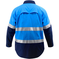 Ropa DE TRABAJO reflectante de Seguridad de Tráfico Vial de alta visibilidad ropa de trabajo algodón minería construcción Hi Vis logotipo personalizado camisas de trabajador