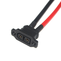 Kabel Konektor XT90E-Female Plug, Konektor Baterai XT90 Panel Mount Female, Kabel Silikon Pigtail untuk Catu Daya RC FPV