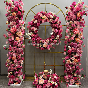 Nuovo arrivo fiore artificiale decorazione matrimonio ghirlanda di fiori sfondo fiori decorativi ghirlanda e piante - Product Image 4