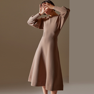 Haut <span class=keywords><strong>de</strong></span> gamme <span class=keywords><strong>2022</strong></span> robe pull décontracté à manches longues col en V côtelé femmes évider robe pull robes décontractées vêtements tricotés - Product Image 2