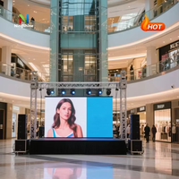 P2.97 P3.91 UHD Tam Renkli LED Ekran 800Nit Alışveriş Merkezi Reklam LED Video Duvarı İç Mekan Kiralık Ekran 5 Yıl Garantili