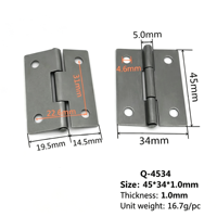 Charnière plate en fer brut de 2 pouces pour boîte en bois, équipement, châssis, armoire - Vente en gros usine