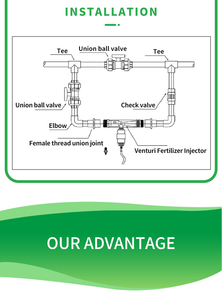 Injecteur de fertilisation Venturi de haute qualité pour l'irrigation agricole par l'eau et la fertilisation au goutte-à-goutte - Product Image 5