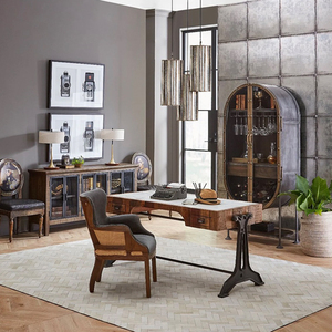 Italian Luxury <strong>Retro</strong> Glass Wine Cabinet Stainless Steel <strong>Sideboard</strong> for Home Furniture Simple Wall Display Cabinet for Household - Product Image 6
