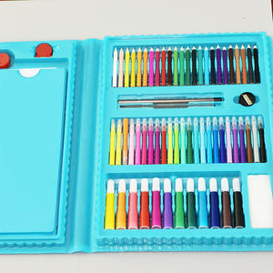 Conjunto de Arte de caballete triple de 208 piezas al por mayor papelería de dibujo escolar para niños para pintar - Product Image 4