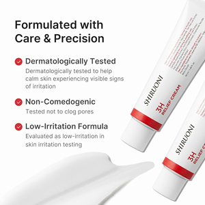 Crème hydratante apaisante pour le <span class=keywords><strong>visage</strong></span> avec <span class=keywords><strong>Cica</strong></span> et Panthénol pour soulager les rougeurs, hydratation intense, réparation de la barrière cutanée pour peaux sensibles, utilisation quotidienne - Product Image 6