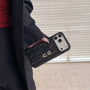 Étuis de <span class=keywords><strong>téléphone</strong></span> portable de luxe de haute qualité, étui de protection pour <span class=keywords><strong>téléphone</strong></span> portable de <span class=keywords><strong>marque</strong></span> tendance, cuir PU - Product Image 6