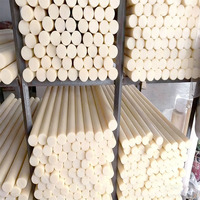 Barre ronde en nylon PA6 PA66, polyamide, diamètre 5-400 mm, résistante à l'usure, plastique technique sur mesure, prix usine