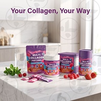Poudre de collagène multi-peptides OEM/ODM la plus vendue, issue de bovins nourris à l'herbe, sans OGM, pour l'éclat de la peau, le soutien des articulations, des cheveux et des ongles